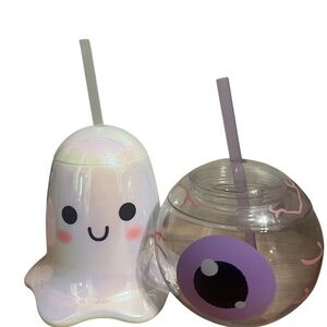 Cute Ghost and Eyeball Tumblers